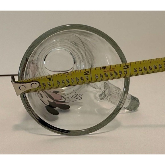 DISNEY Mickey Mouse VINTAGE Glass Mug Stein w/ Handle Excellent Graphics - Picture 11 of 12